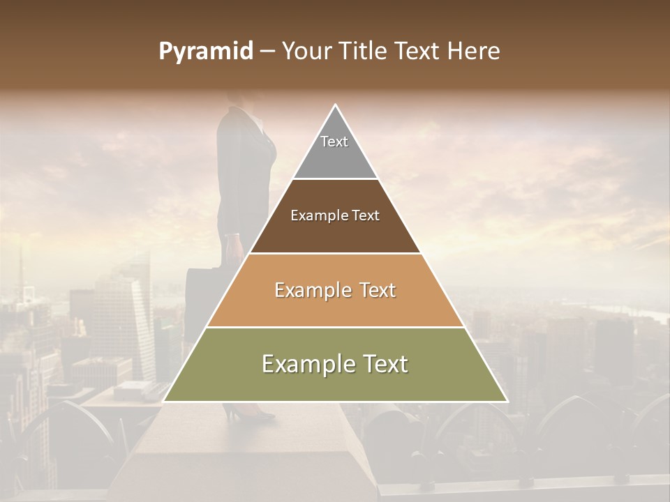 High Office Sunset PowerPoint Template