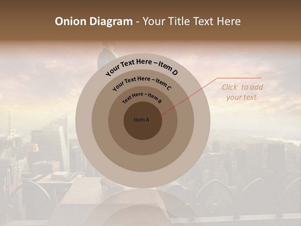 High Office Sunset PowerPoint Template