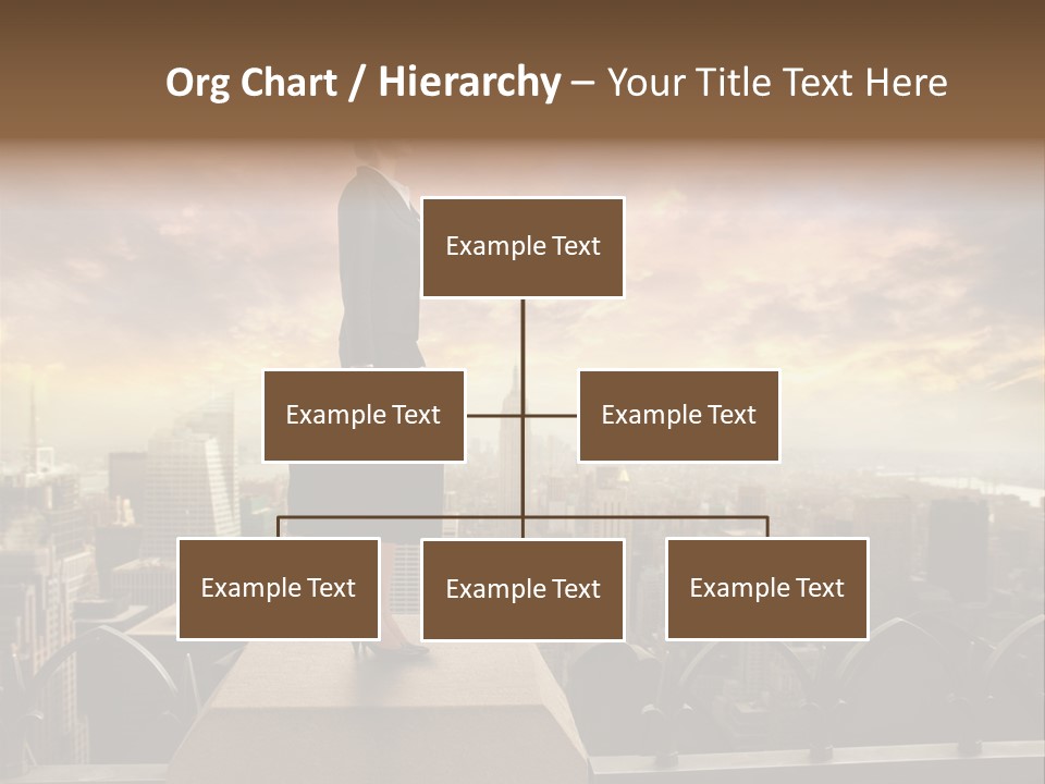 High Office Sunset PowerPoint Template