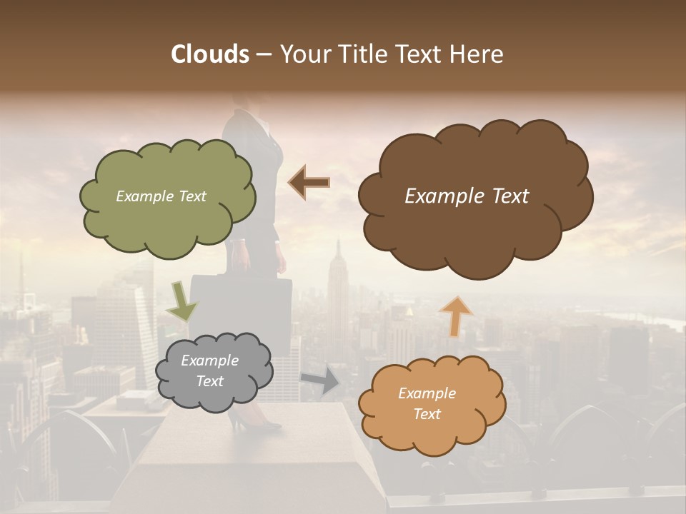 High Office Sunset PowerPoint Template