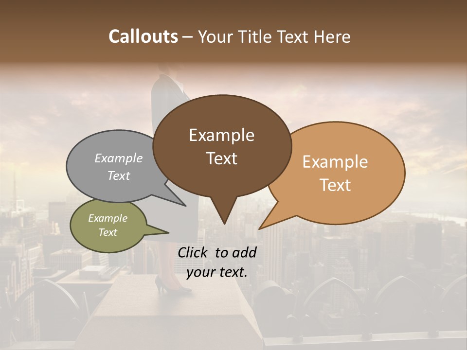 High Office Sunset PowerPoint Template