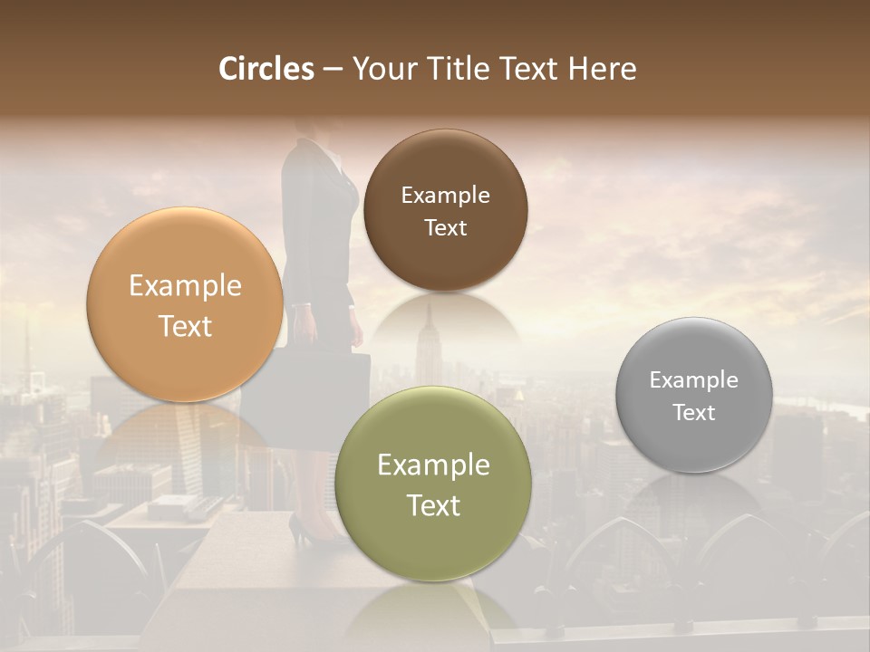 High Office Sunset PowerPoint Template