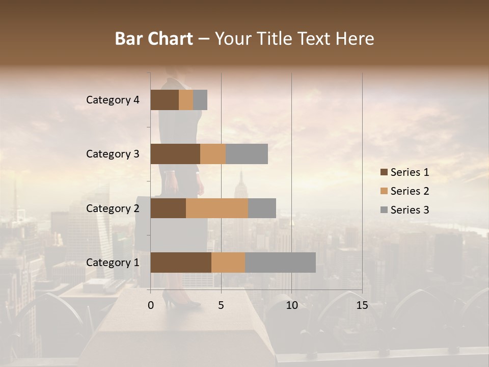 High Office Sunset PowerPoint Template
