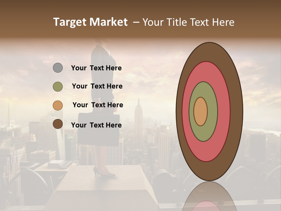 High Office Sunset PowerPoint Template