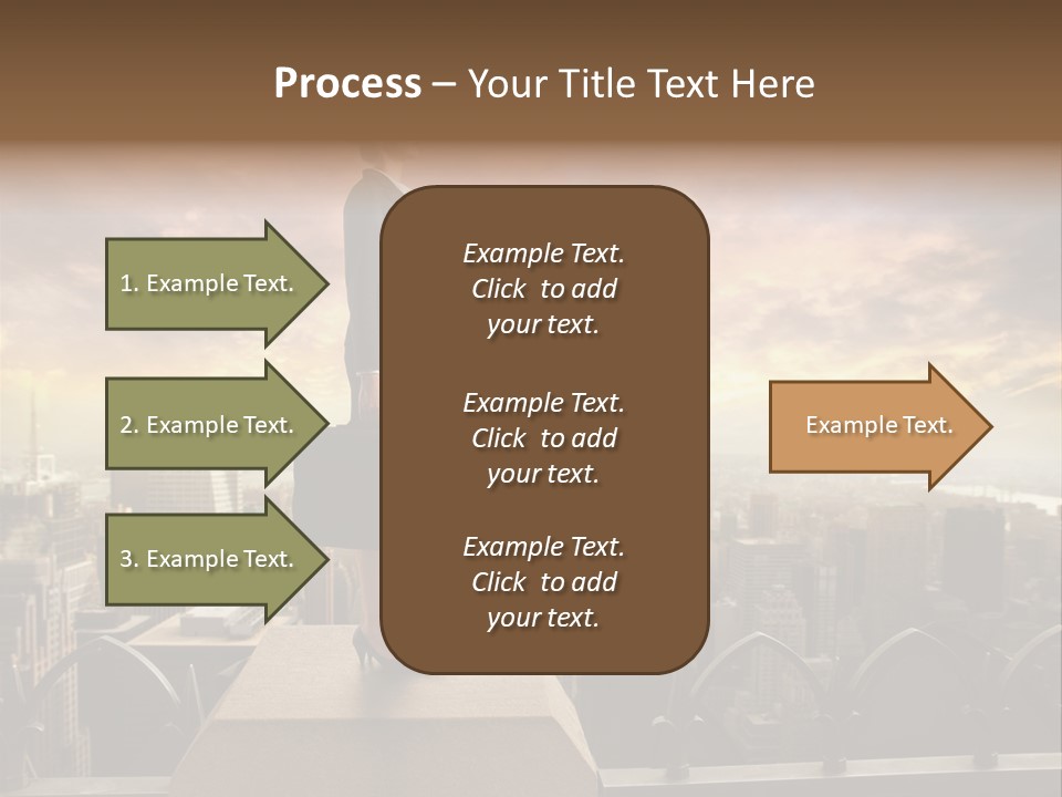 High Office Sunset PowerPoint Template