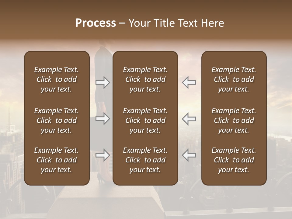 High Office Sunset PowerPoint Template