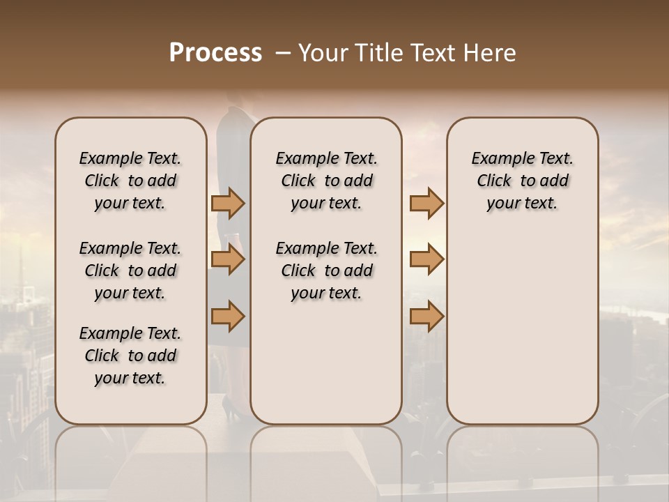High Office Sunset PowerPoint Template