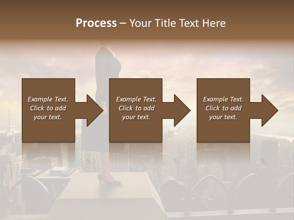 High Office Sunset PowerPoint Template
