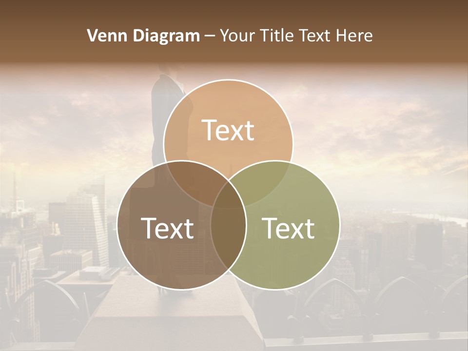 High Office Sunset PowerPoint Template