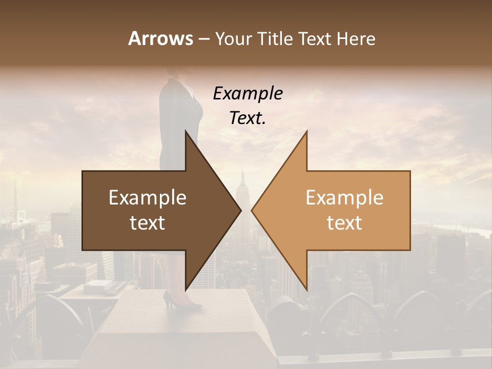 High Office Sunset PowerPoint Template