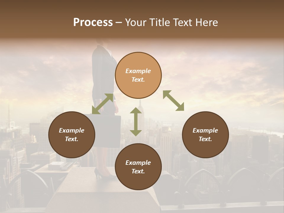 High Office Sunset PowerPoint Template