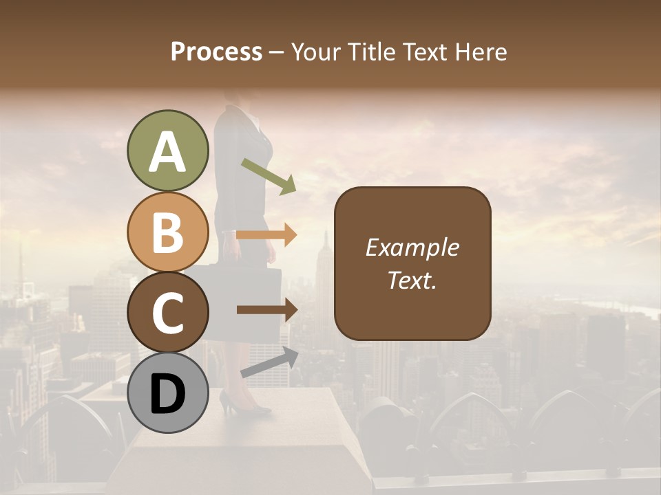 High Office Sunset PowerPoint Template