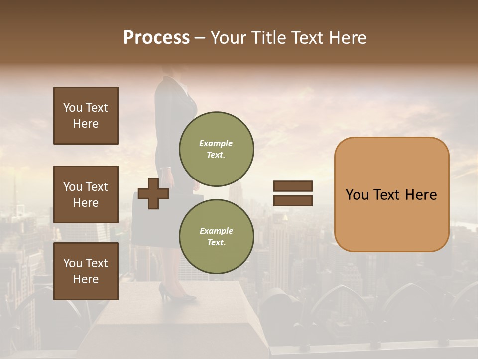 High Office Sunset PowerPoint Template