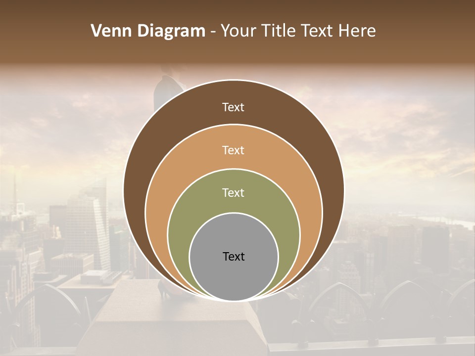 High Office Sunset PowerPoint Template