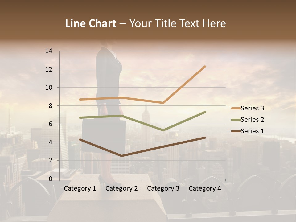 High Office Sunset PowerPoint Template