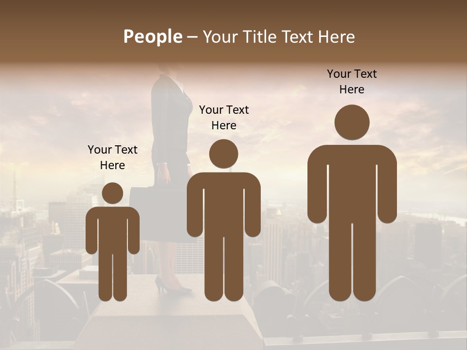 High Office Sunset PowerPoint Template