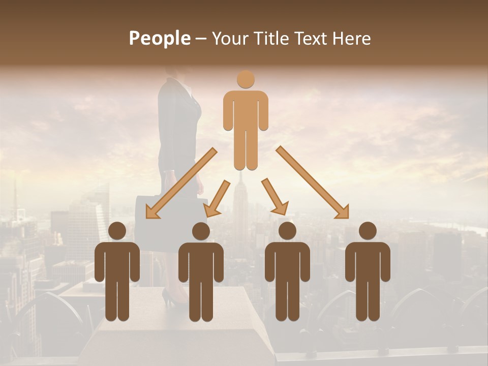 High Office Sunset PowerPoint Template