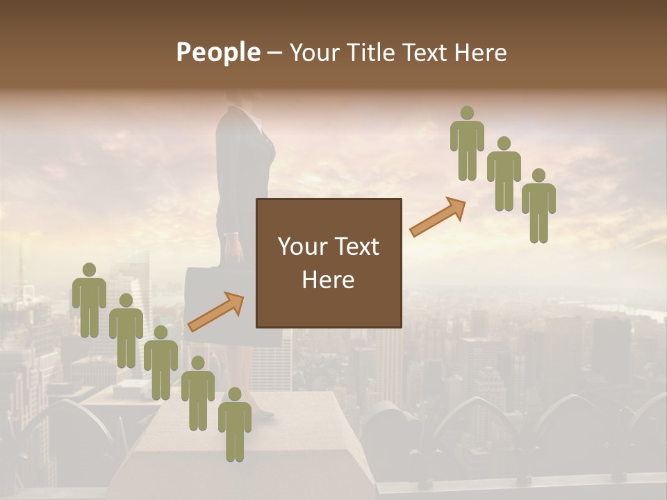 High Office Sunset PowerPoint Template