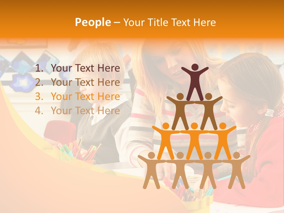 Male Having Fun Together PowerPoint Template