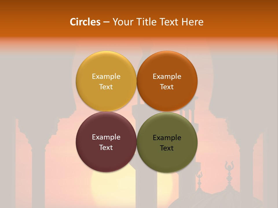 Islam Sunset Mosque PowerPoint Template