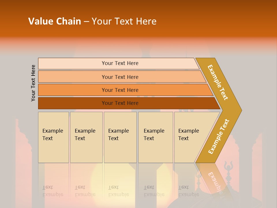 Islam Sunset Mosque PowerPoint Template