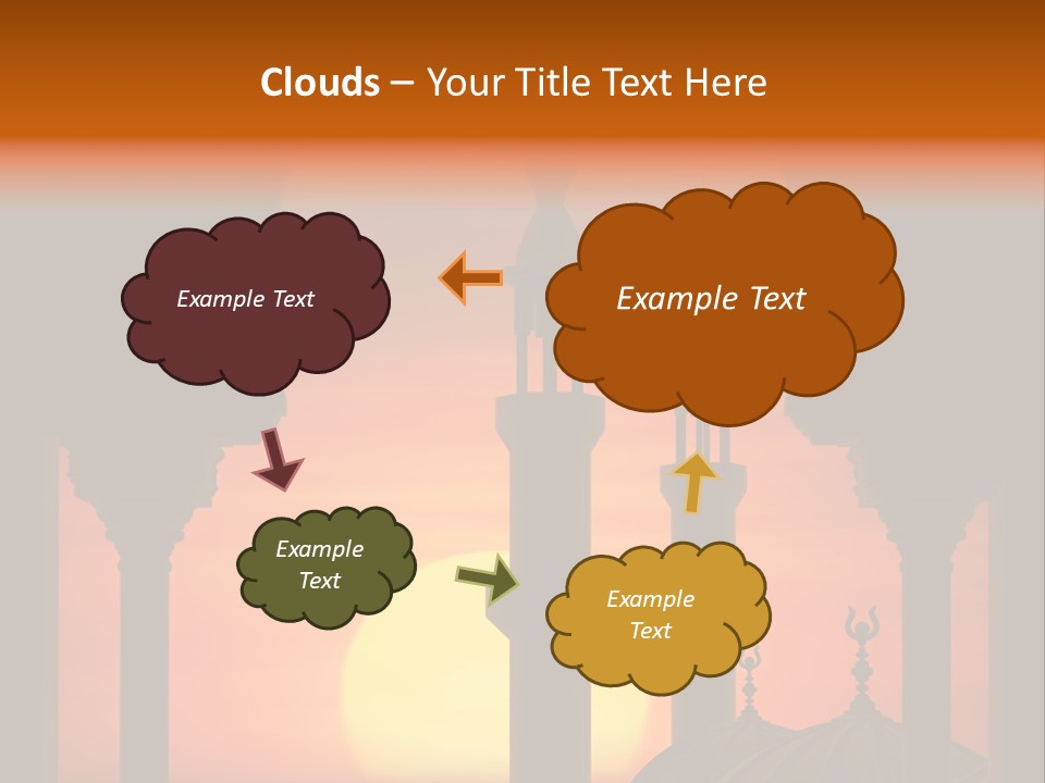 Islam Sunset Mosque PowerPoint Template