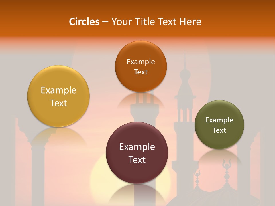 Islam Sunset Mosque PowerPoint Template