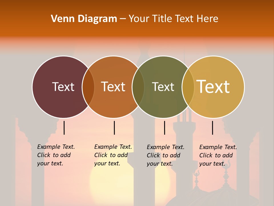 Islam Sunset Mosque PowerPoint Template