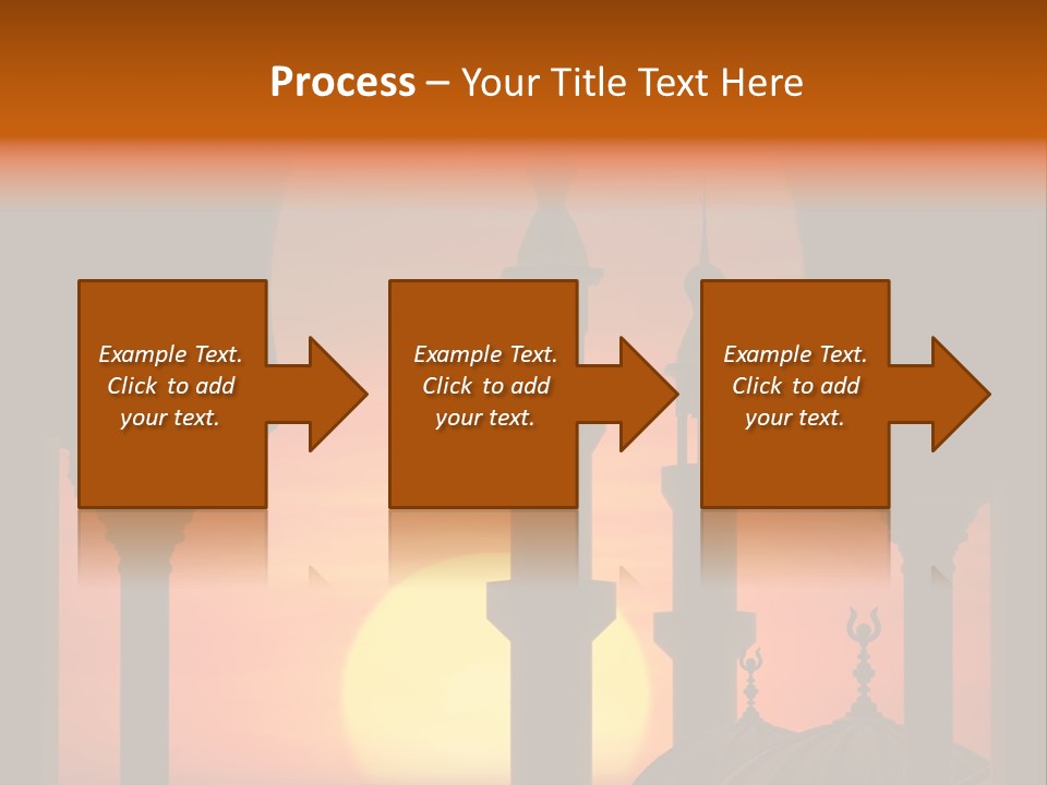 Islam Sunset Mosque PowerPoint Template