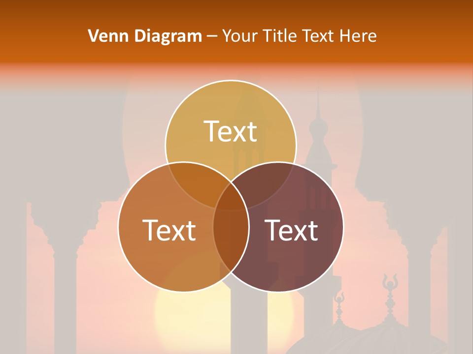 Islam Sunset Mosque PowerPoint Template