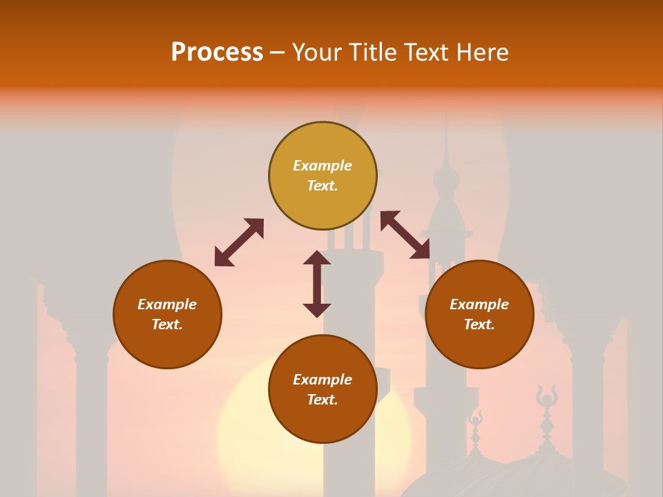 Islam Sunset Mosque PowerPoint Template