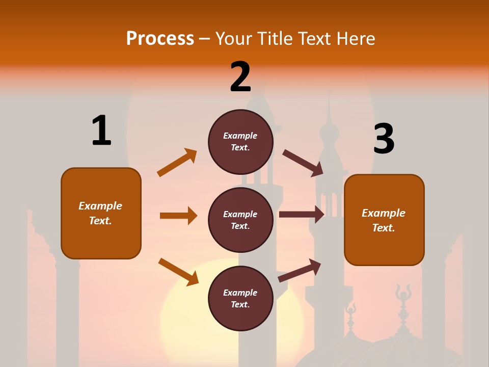Islam Sunset Mosque PowerPoint Template