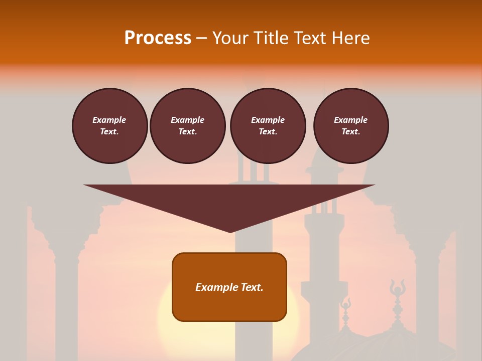 Islam Sunset Mosque PowerPoint Template