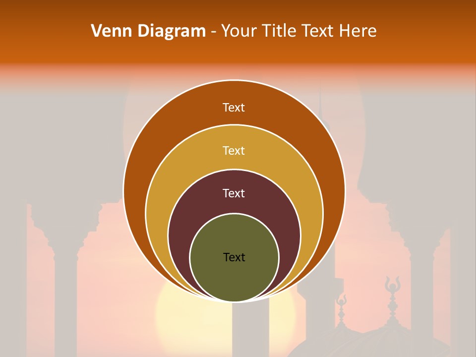 Islam Sunset Mosque PowerPoint Template