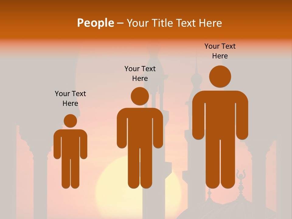 Islam Sunset Mosque PowerPoint Template