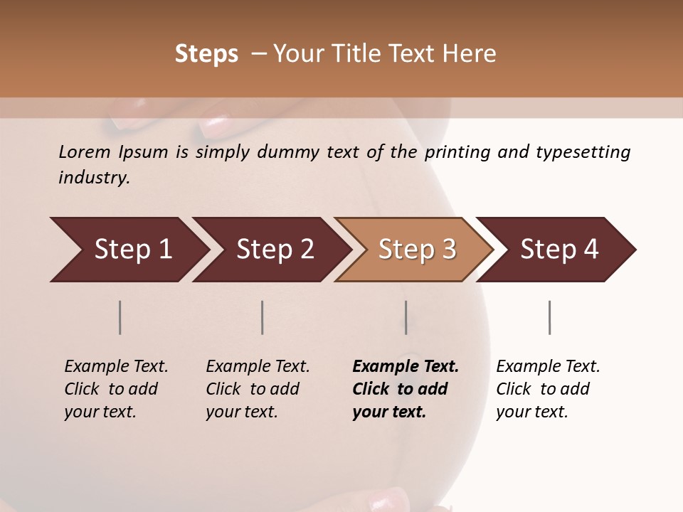 Parent Belly Motherhood PowerPoint Template