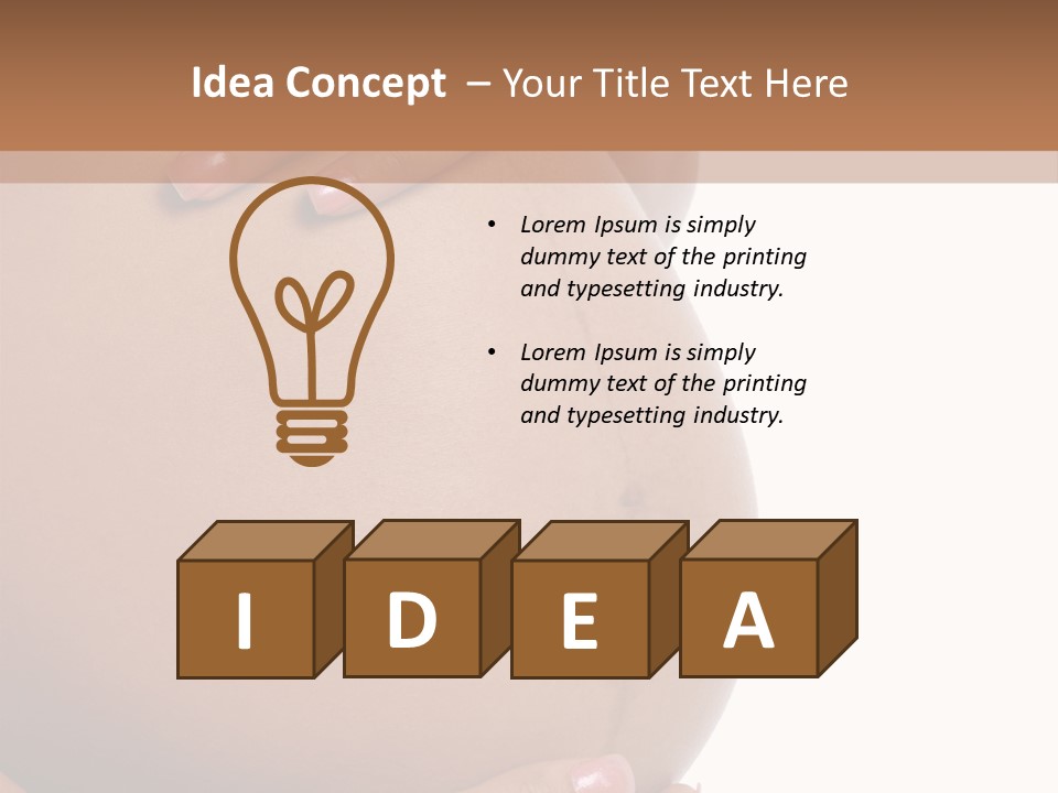 Parent Belly Motherhood PowerPoint Template