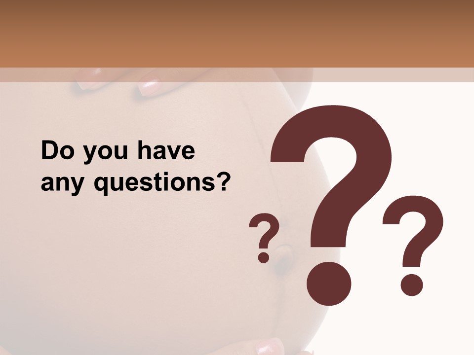 Parent Belly Motherhood PowerPoint Template