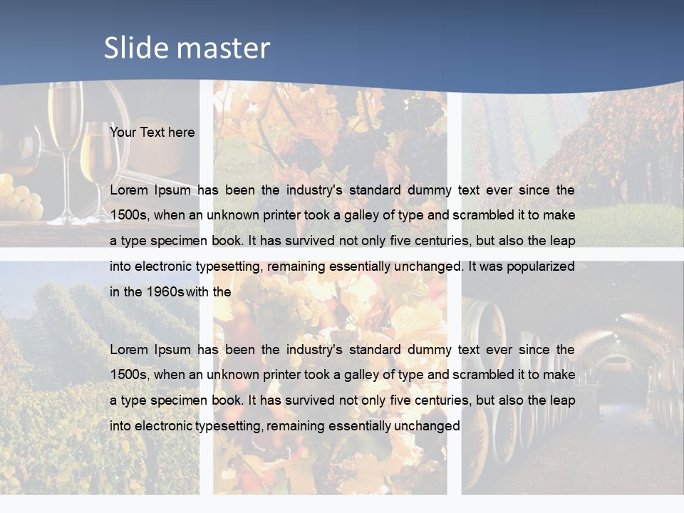 Barrel Hill Wine PowerPoint Template