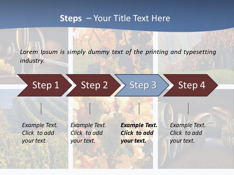 Barrel Hill Wine PowerPoint Template