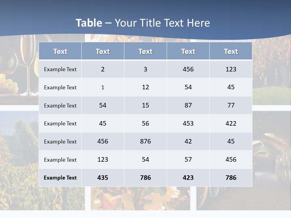Barrel Hill Wine PowerPoint Template