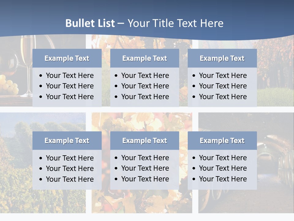 Barrel Hill Wine PowerPoint Template