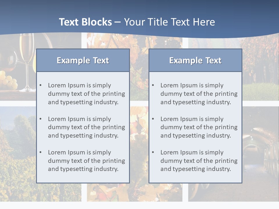 Barrel Hill Wine PowerPoint Template