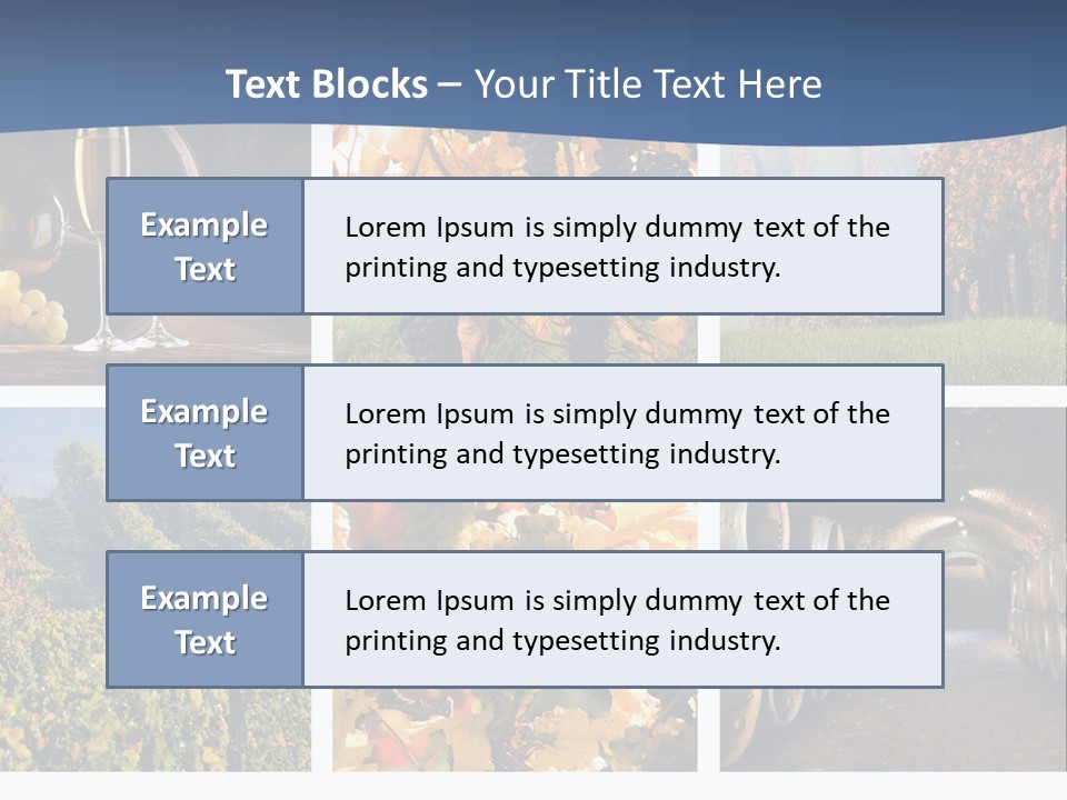 Barrel Hill Wine PowerPoint Template