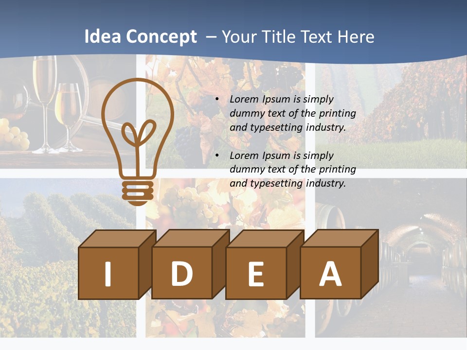 Barrel Hill Wine PowerPoint Template