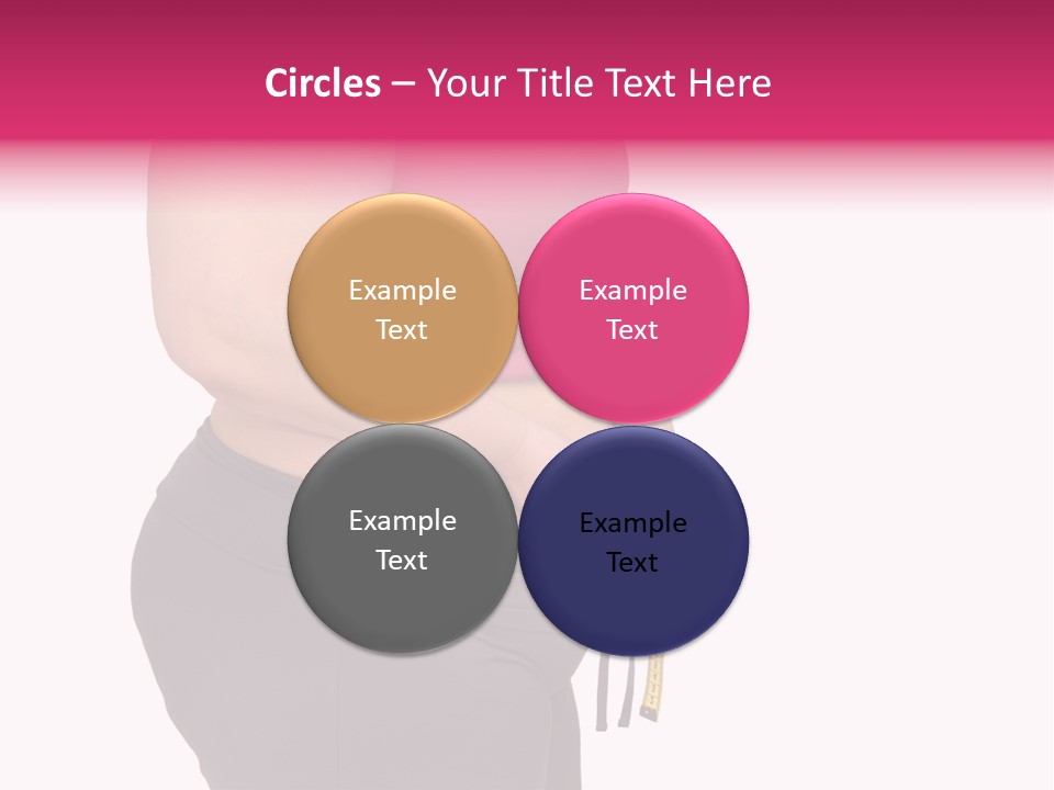 Oversize Dieting Large PowerPoint Template