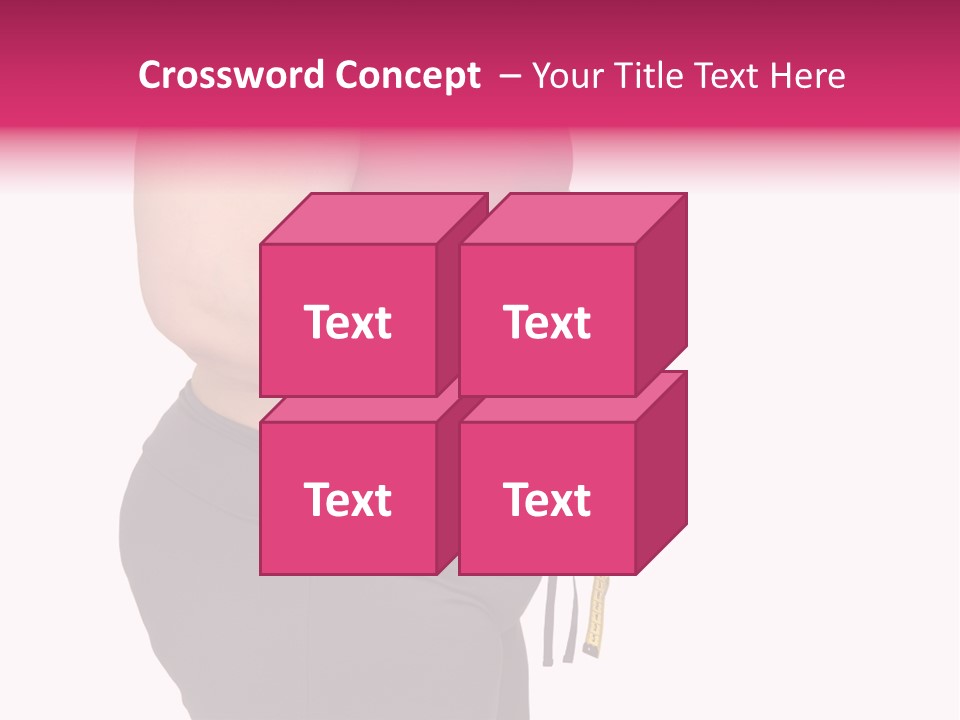 Oversize Dieting Large PowerPoint Template