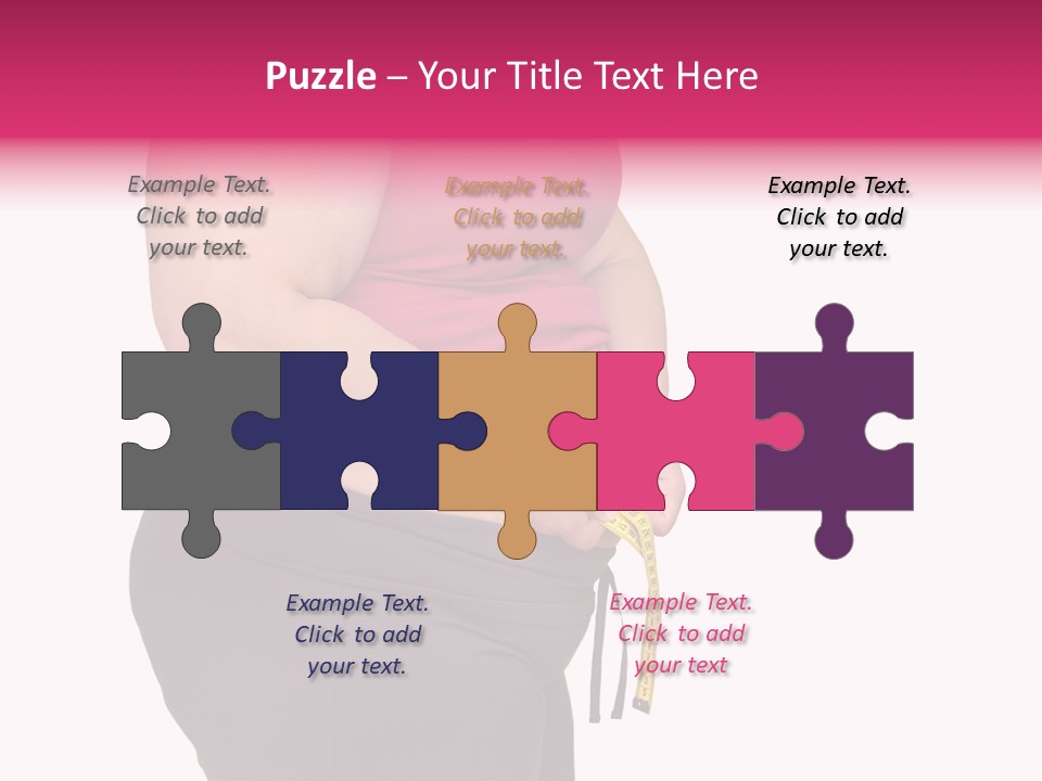 Oversize Dieting Large PowerPoint Template