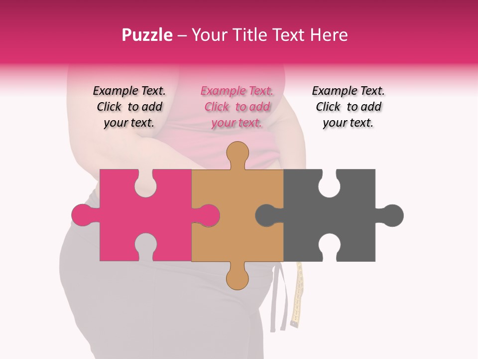 Oversize Dieting Large PowerPoint Template