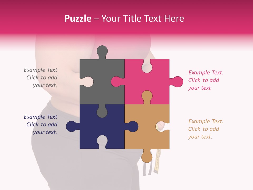 Oversize Dieting Large PowerPoint Template